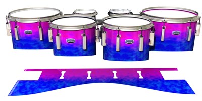 Dynasty Custom Elite Tenor Drum Slips - Cotton Candy (Blue) (Pink)