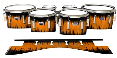 Dynasty Custom Elite Tenor Drum Slips - Daybreak (Orange)
