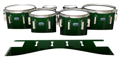 Dynasty Custom Elite Tenor Drum Slips - Deep Bamboo (Green)