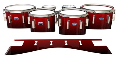 Dynasty Custom Elite Tenor Drum Slips - Dragon Red (Red)