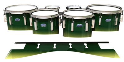 Dynasty Custom Elite Tenor Drum Slips - Floridian Maple (Green) (Yellow)