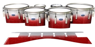 Dynasty Custom Elite Tenor Drum Slips - Frosty Red (Red)