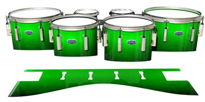 Dynasty Custom Elite Tenor Drum Slips - Green Grain Fade (Green)