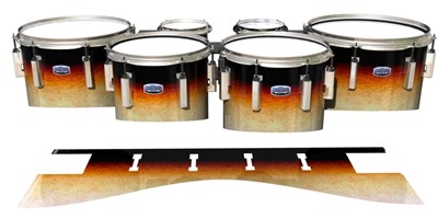 Dynasty Custom Elite Tenor Drum Slips - Historic Dawn (Orange)