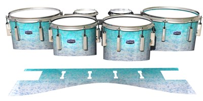Dynasty Custom Elite Tenor Drum Slips - Icebreaker (Blue)