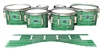 Dynasty Custom Elite Tenor Drum Slips - Lateral Brush Strokes Green and White (Green)