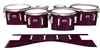 Dynasty Custom Elite Tenor Drum Slips - Lateral Brush Strokes Maroon and Black (Red)
