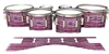 Dynasty Custom Elite Tenor Drum Slips - Lateral Brush Strokes Maroon and White (Red)