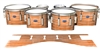 Dynasty Custom Elite Tenor Drum Slips - Lateral Brush Strokes Orange and White (Orange)