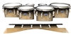Dynasty Custom Elite Tenor Drum Slips - Maple Woodgrain Black Fade (Neutral)