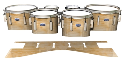 Dynasty Custom Elite Tenor Drum Slips - Maple Woodgrain Plain (Neutral)