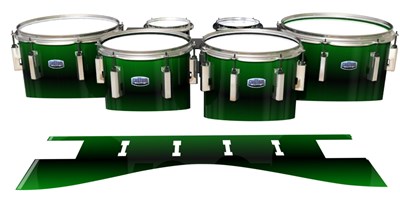 Dynasty Custom Elite Tenor Drum Slips - Molecular Green Fade (Green)
