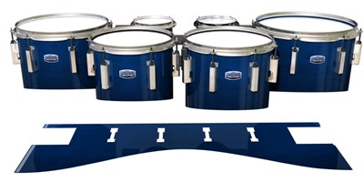 Dynasty Custom Elite Tenor Drum Slips - Navy Blue Stain (Blue)