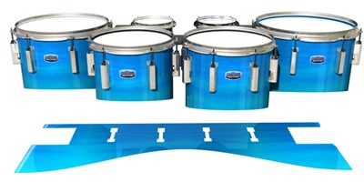 Dynasty Custom Elite Tenor Drum Slips - Neptune Stain (Blue)