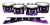 Dynasty Custom Elite Tenor Drum Slips - Purple Flames (Themed)