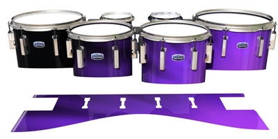 Dynasty Custom Elite Tenor Drum Slips - Purple Light Rays (Themed)