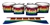 Dynasty Custom Elite Tenor Drum Slips - Rainbow Stripes (Themed)