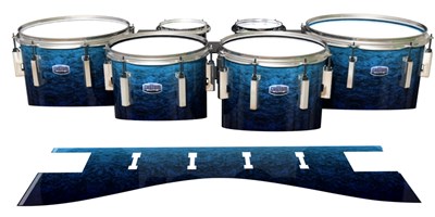 Dynasty Custom Elite Tenor Drum Slips - Rocky Sea (Blue)