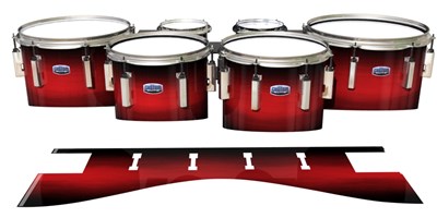 Dynasty Custom Elite Tenor Drum Slips - Rose Stain Fade (Red)