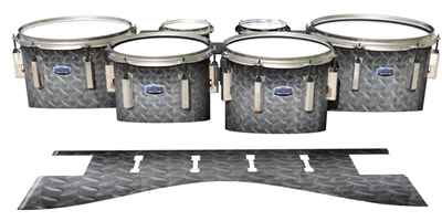 Dynasty Custom Elite Tenor Drum Slips - Silver Metal Plating (Themed)