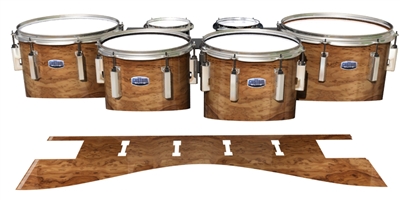 Dynasty Custom Elite Tenor Drum Slips - Thuya Burl (Neutral)