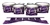 Dynasty Custom Elite Tenor Drum Slips - Violet Voltage Tiger Camouflage (Purple)