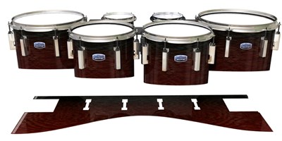 Dynasty Custom Elite Tenor Drum Slips - Weathered Rosewood (Red)