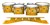 Dynasty Custom Elite Tenor Drum Slips - Yellow Cosmic Glass (Yellow) (Orange)