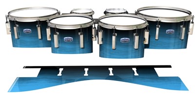 Dynasty Custom Elite Tenor Drum Slips - Zircon Blue Stain (Blue)