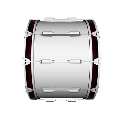 Universal Bass Drum Hoop Slips - Smokey Crimson