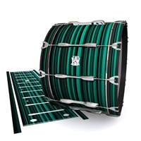 Ludwig Ultimate Series Bass Drum Slips - Aqua Horizon Stripes (Aqua)