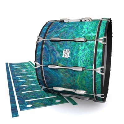 Ludwig Ultimate Series Bass Drum Slips - Aquamarine Blue Pearl (Aqua)