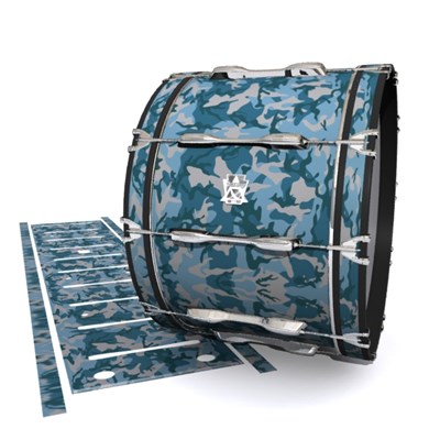 Ludwig Ultimate Series Bass Drum Slips - Blue Slate Traditional Camouflage (Blue)