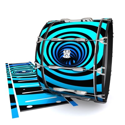 Ludwig Ultimate Series Bass Drum Slips - Blue Vortex Illusion (Themed)