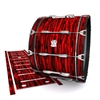 Ludwig Ultimate Series Bass Drum Slip - Chaos Brush Strokes Red and Black (Red)