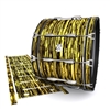 Ludwig Ultimate Series Bass Drum Slip - Chaos Brush Strokes Yellow and Black (Yellow)