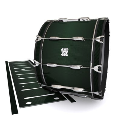 Ludwig Ultimate Series Bass Drum Slips - Green Carbon Fade (Green)