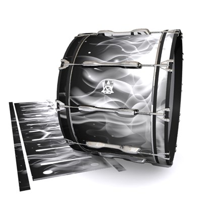 Ludwig Ultimate Series Bass Drum Slips - Grey Flames (Themed)