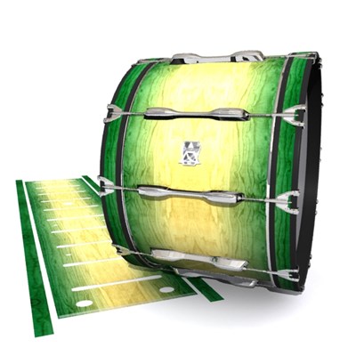 Ludwig Ultimate Series Bass Drum Slips - Jungle Stain Fade (Green)
