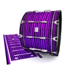 Ludwig Ultimate Series Bass Drum Slip - Lateral Brush Strokes Purple and Black (Purple)