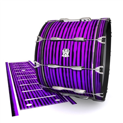 Ludwig Ultimate Series Bass Drum Slip - Lateral Brush Strokes Purple and Black (Purple)