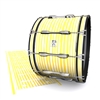 Ludwig Ultimate Series Bass Drum Slip - Lateral Brush Strokes Yellow and White (Yellow)