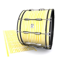 Ludwig Ultimate Series Bass Drum Slip - Lateral Brush Strokes Yellow and White (Yellow)