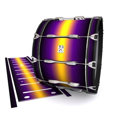 Ludwig Ultimate Series Bass Drum Slips - Light Barrier Fade (Purple) (Yellow)