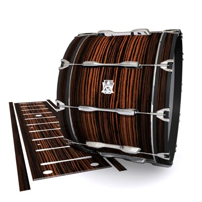 Ludwig Ultimate Series Bass Drum Slips - Macasar Grain (Neutral)