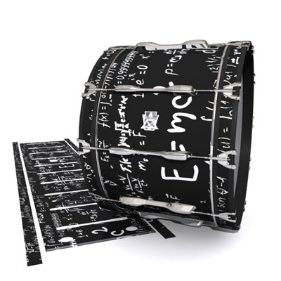 Ludwig Ultimate Series Bass Drum Slips - Mathmatical Equations on Black (Themed)