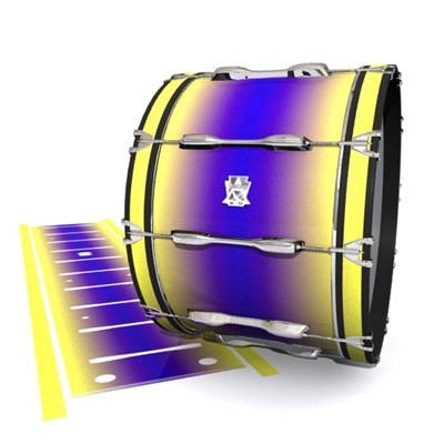 Ludwig Ultimate Series Bass Drum Slips - Mystic Horizon (Purple) (Yellow)