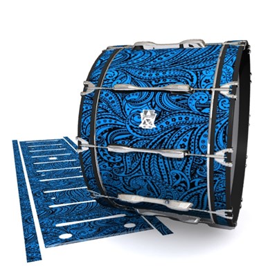 Ludwig Ultimate Series Bass Drum Slips - Navy Blue Paisley (Themed)