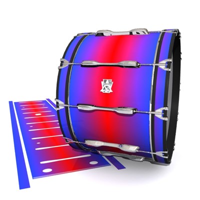 Ludwig Ultimate Series Bass Drum Slips - Orion Fade (Blue) (Red)