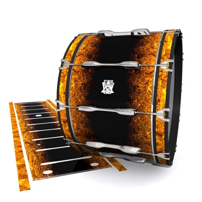Ludwig Ultimate Series Bass Drum Slips - Pangaea Fade (Orange)